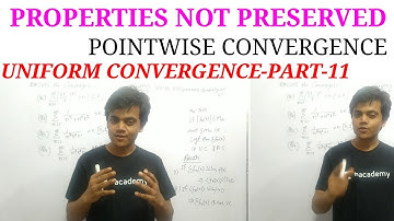 Properties not preserved by Pointwise Convergence|IITjam|CSir UgcMet|Nbhm|BSC|Msc|Mtech