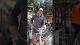 Tools of the trade. The Concrete Vibrator. #construction #pool #builder #shorts #fyp #tools