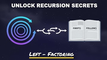 Recursion | Left Factoring | First & Follows sets in compiler design in 2025