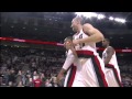 Damian lillard poster dunk over rudy gobert utah jazz at portland trail blazers