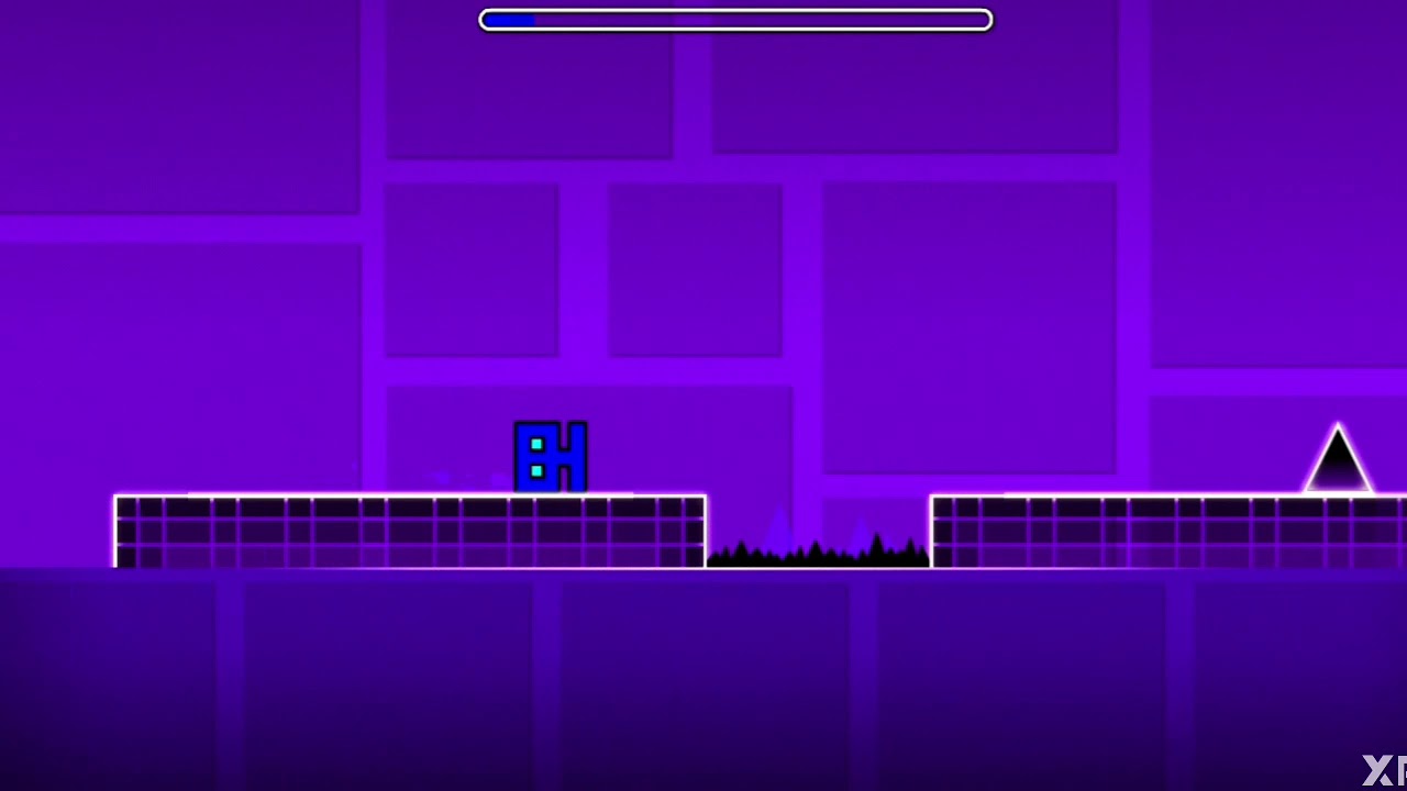Me pasó el primer nivel de geometry dash #1 - YouTube