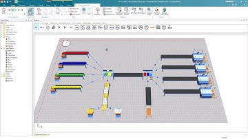 Plant Simulation 09 - assembly-dismantle station