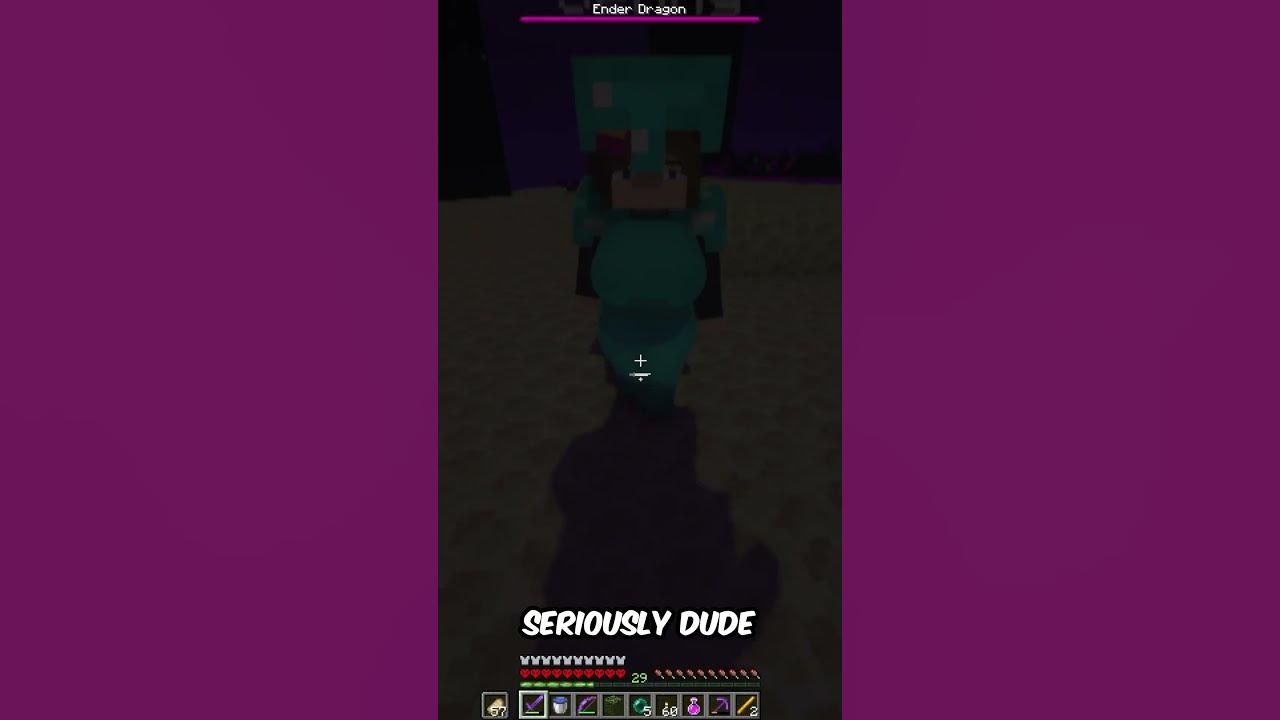 I Beat The Ender Dragon in Minecraft Jenny Mod... - YouTube