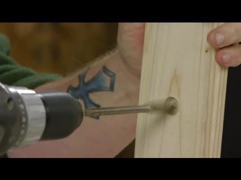 How to Sink a Bolt Into Wood : Woodworking Tips
