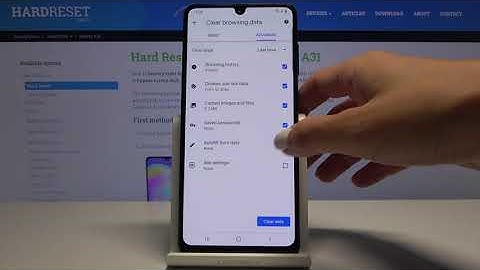 Clear Browser History on SAMSUNG Galaxy A31 - Delete Google Chrome Data
