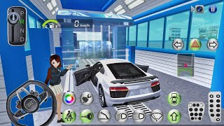 3D Driving Class - The Audi R8 Car Wash & Driving - Car Game Android Gameplay screenshot 2