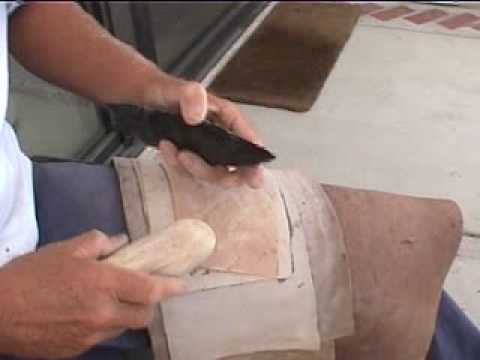 Flintknapping Abo blade, part 4