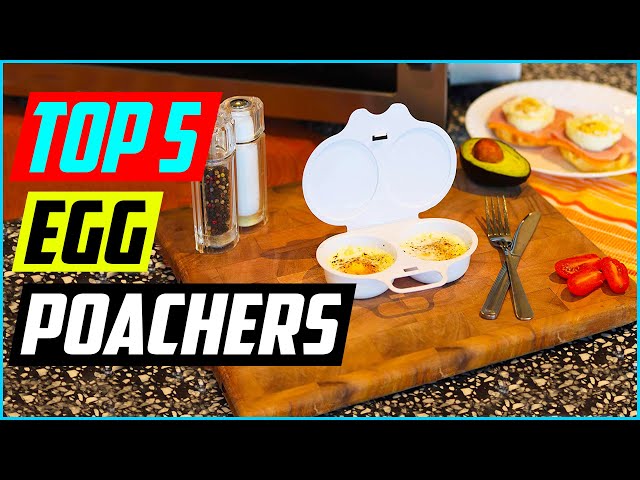 Microwave Egg Poacher- Silicone Double Egg Poaching Cups, Egg Maker  Poached, Egg Steamer Kitchen Gadget (Orange)