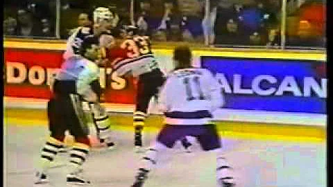 1989-90 - Blackhawks @ Maple Leafs - Gary Leeman v...