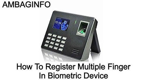How to add multiple finger in biometric device | Mukesh Patil
