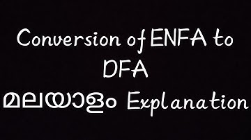 Conversion of ENFA to DFA | TOC | Malayalam Explanation | La Clase 2.0
