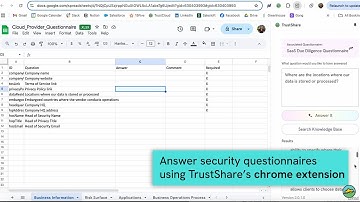 Complete security questionnaires with ease using TrustShare