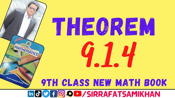 Math - Class 9 - Unit 9 -Theorem 9.1.4 -Easy Method -  Karachi Board - #SirRSKteachTheorem914
