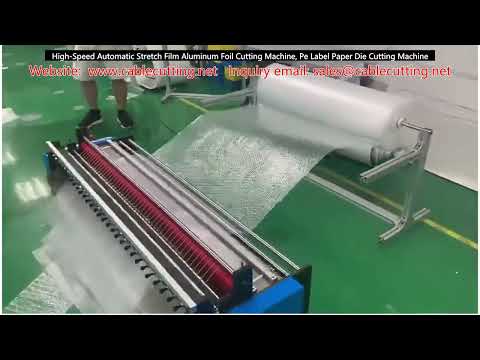 High-Speed Automatic Stretch Film & Aluminum Foil Cutting Machine, PE Label Paper Die Cutting Machine