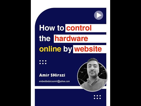 Control ESP32 hardware online on the website
