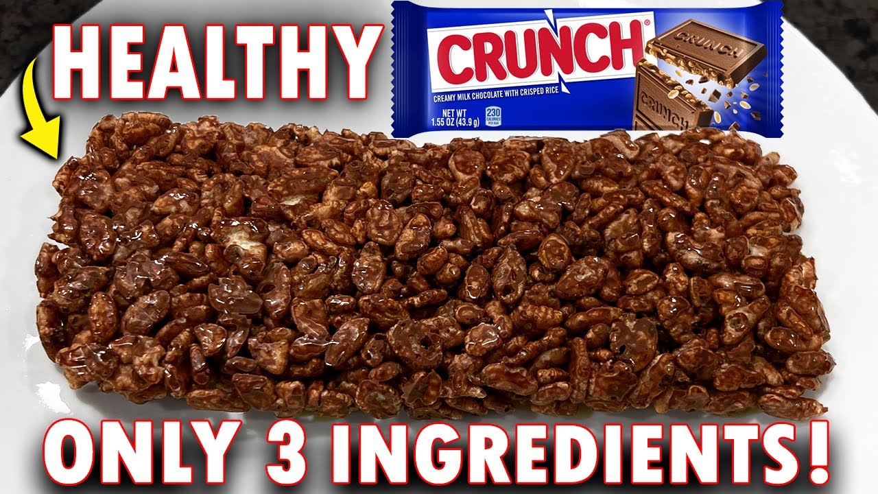 Super Low Calorie CRUNCH Bar Made in 5 Minutes YouTube