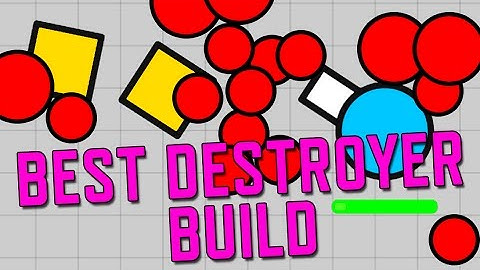 Diep.io! Best Destroyer Build! No Hack or Mod Game Walkthrough