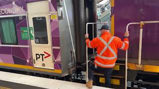 V/Line Y156 Couples Up to the N Set Passenger Cars at Southern Cross Station