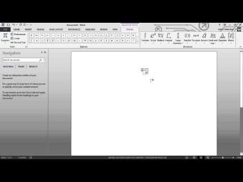 MicrosoftWordでx-barを作成する方法