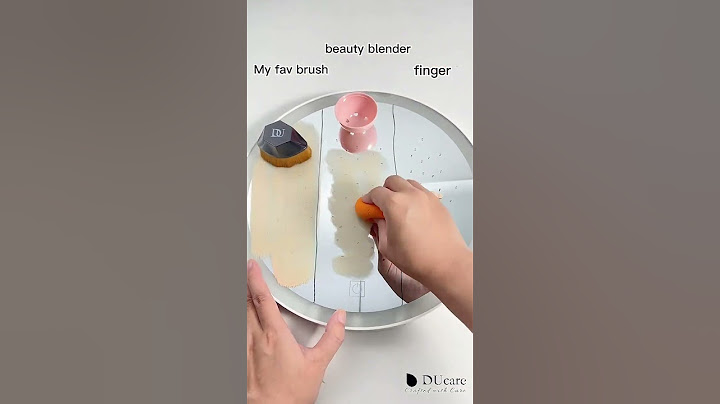Makeup Brush vs Sponge vs Finger | DUcare