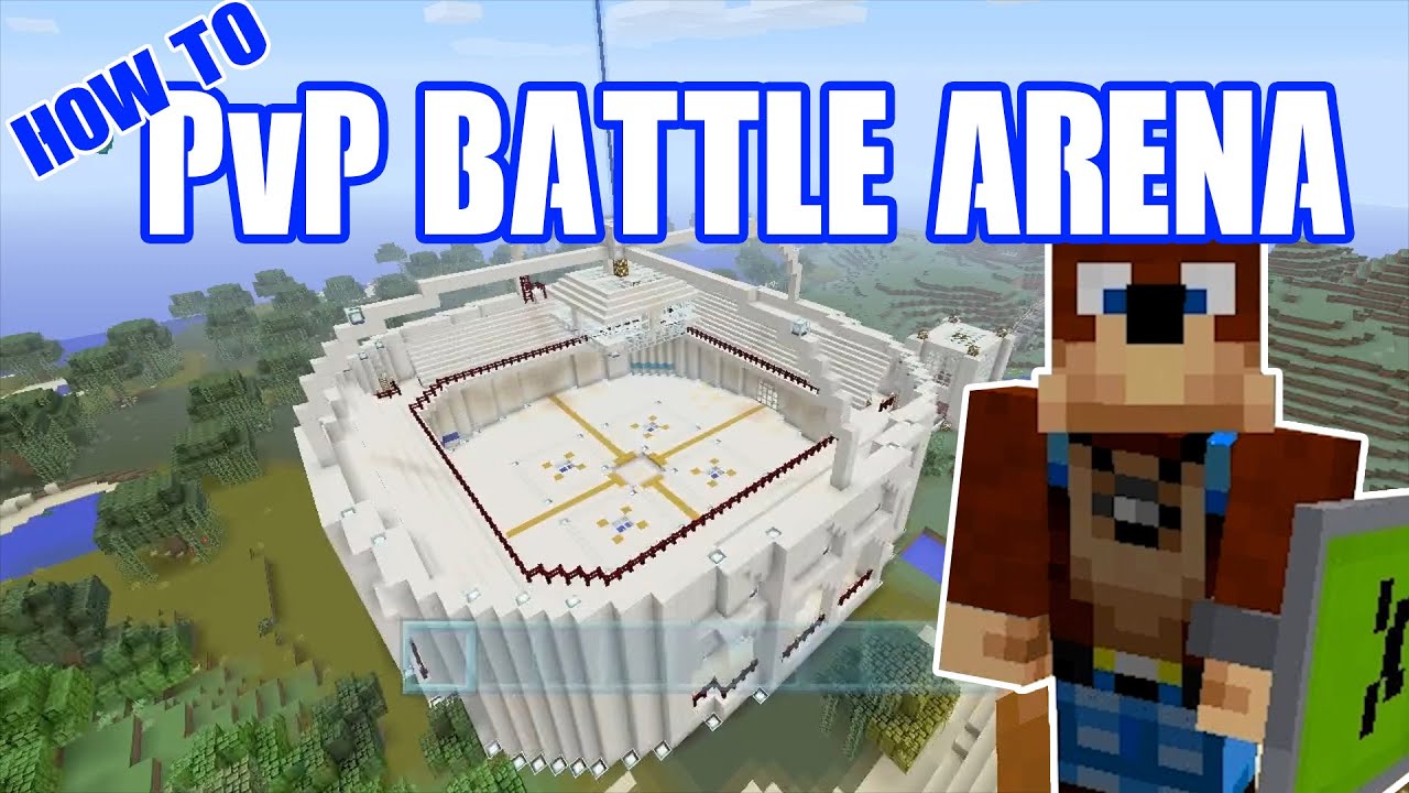 Minecraft How To Build A Huge Pvp Battle Arena Youtube