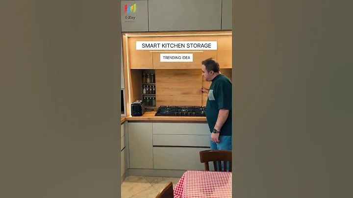 Kitchen Storage Ideas: Maximizing Every Corner for a Clutter-Free Space #kitchendesign #shorts