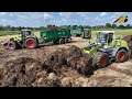 Miststreuen 2024 NEW Radlader Torion Traktor Fendt &amp; Claas Lohnunternehmer im Einsatz Landwirtschaft