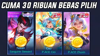 BUSET, CUMA 30 RIBUAN BISA DAPAT SKIN LIMITED BEBAS PILIH ! SKIN PACE DAN COMVENANT NATAN MURAH MLBB