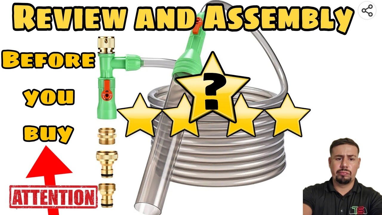 ZZM Fish Tank Cleaning Tools Assembly, Aquarium Water Changer Kit