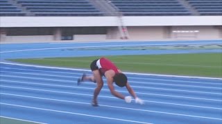 Guinness World Record broken for the fastest 100m run on all fours