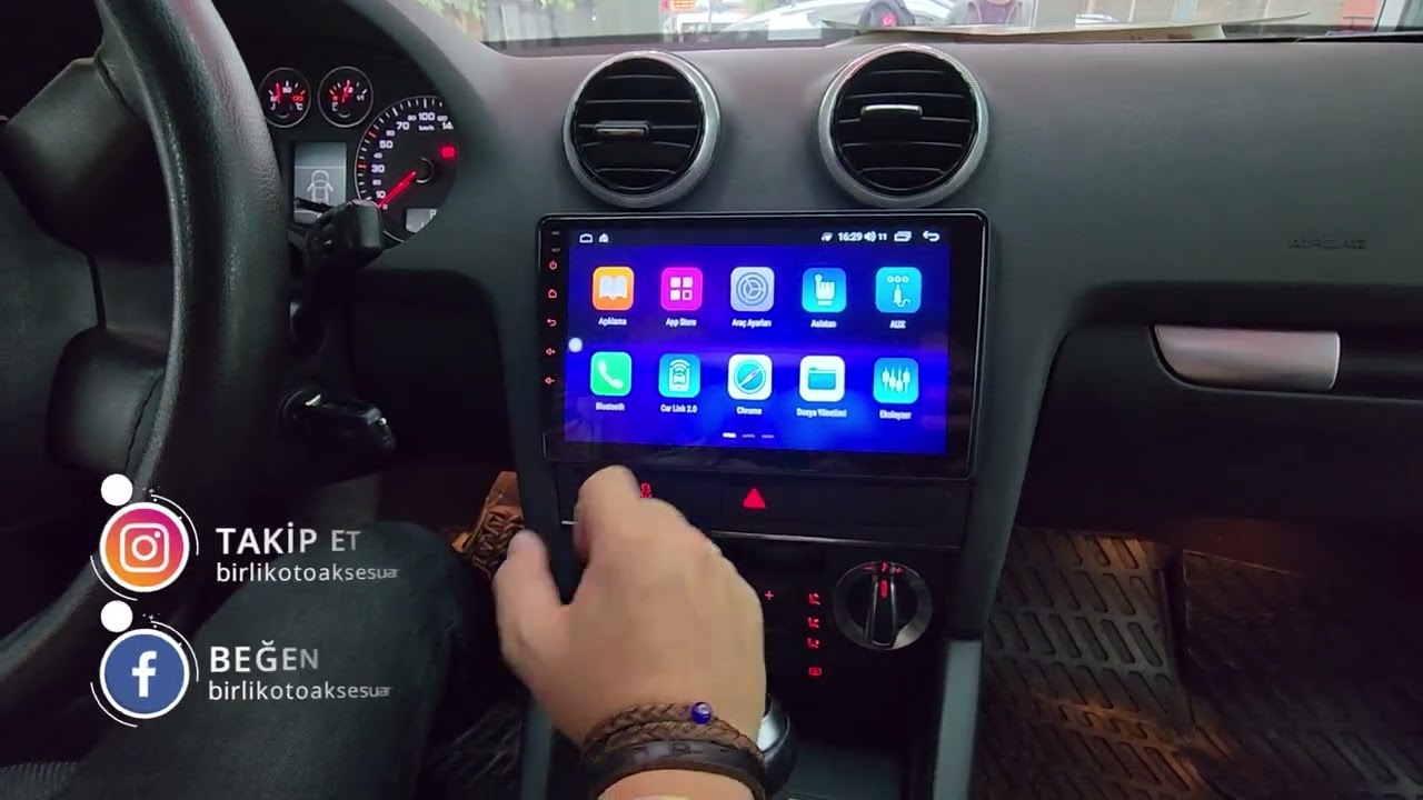 2011 Audi A3 // Android Multimedya Car Play 2GB Ram 32GB Hafıza