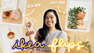 NEW IKEA DECOR HACKS | Vintage Glass Candle Jar, Boho Basket Planter, DIY Wall Hanging