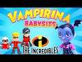 Incredibles and Vampirina Babysit Jack Jack and Nosy! Featuring Violet, Dash, and Mr Incredible!
