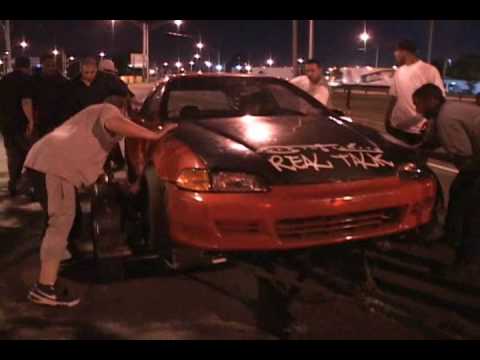 I-Streetrace.com - OTL/Real Talk Red Civic VS AMR Shank Civic EG!!!