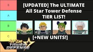 outdated] The ULTIMATE All Star Tower Defense TIER LIST! 