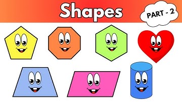 SHAPES Name | PART 2 | Shapes Learning For Kids | Geometric Shapes | Maths Shapes | 2D 3D Shapes