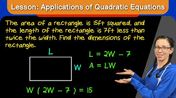 Lesson: Applications of Quadratic Equations