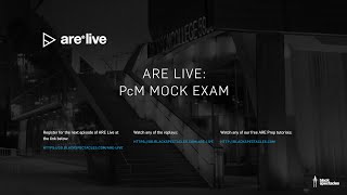 ARE Live: PcM Mock Exam