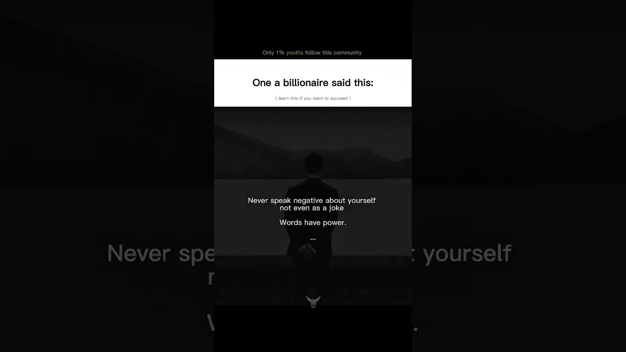 One Billionaire said this 