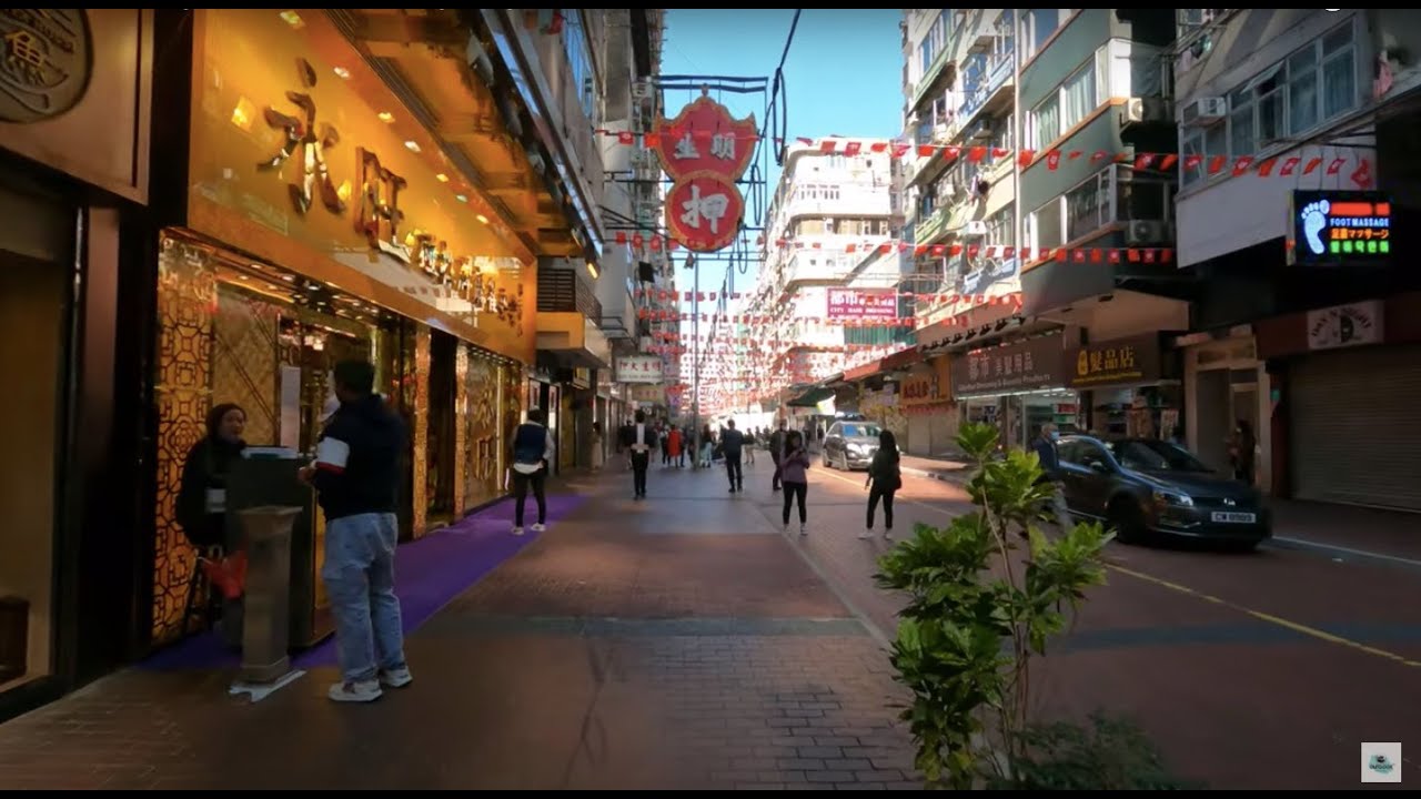 Urban walking at Jordan area, Hong Kong