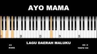 #not piano basic tutorial ( chord - melody ) lagu ayo mama - lagu daerah maluku