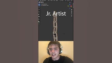 Jr vs Sr Artist: making chains #blendertutorial #blender #blendercommunity #blender3d #b3d