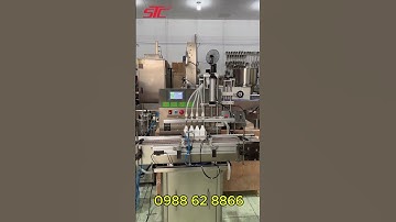 Máy chiết rót 4 vòi tự động  | Xu hướng mới trong năm 2025  #machine #xuhuong#factory #tựđộnghóa