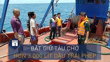 Bắt giữ tàu chở hơn 3.000 lít dầu trái phép gần Côn Đảo | VTC1
