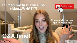 MY FIRST YOUTUBE VIDEO: Q&amp;A - LET’S CHAT! 🤍