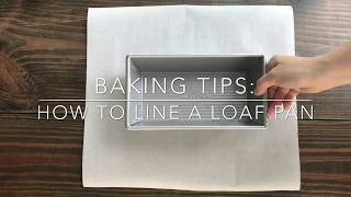 How to Line a Loaf Pan