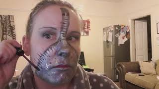 Zipper face for Halloween