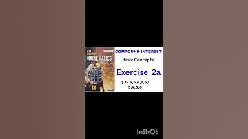 ICSE - Class 9 | Concise Maths | Compound Interest | Exercise - 2a |Solution Q1a to f , Q 3, 4, 5, 6