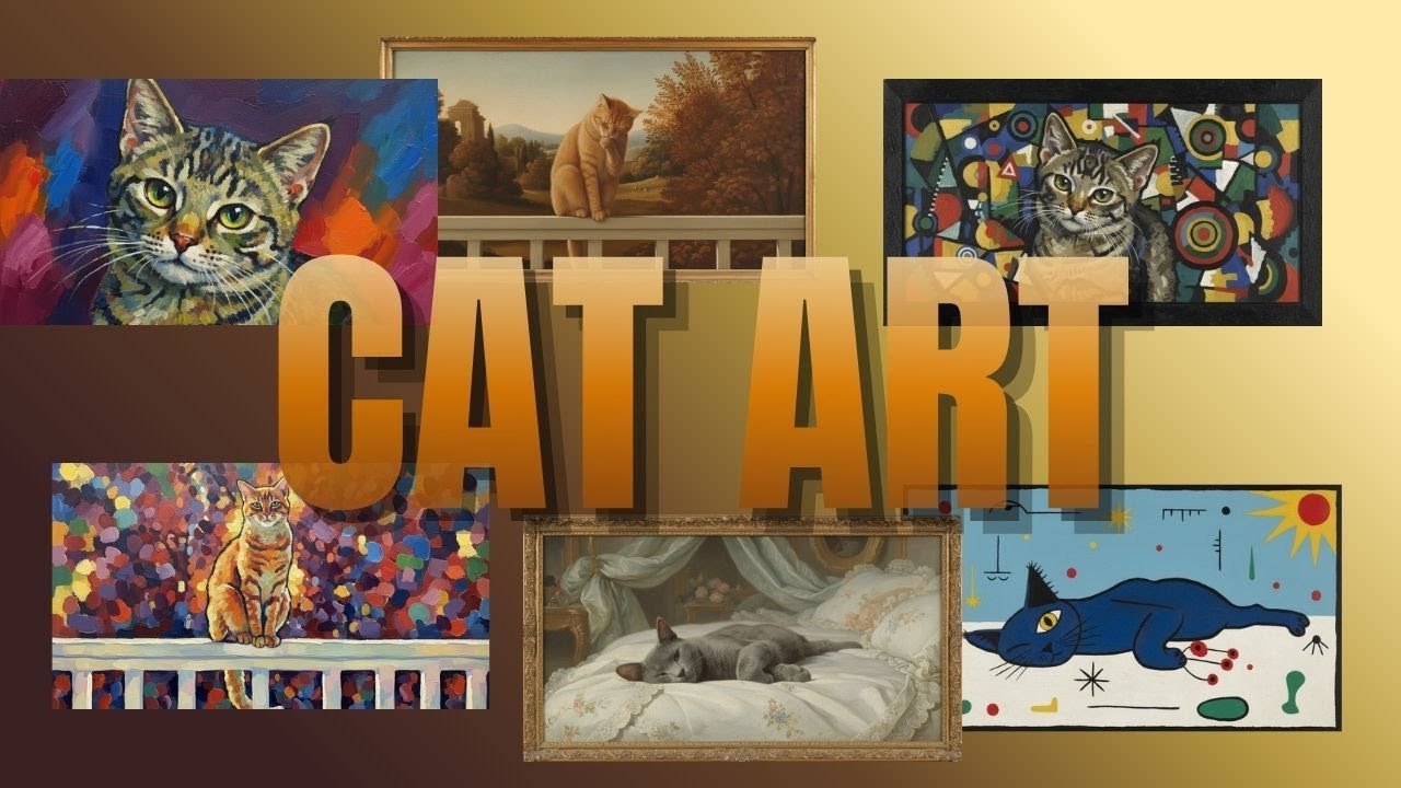 Cat Art: Gentle & Relaxing Melodies & Images