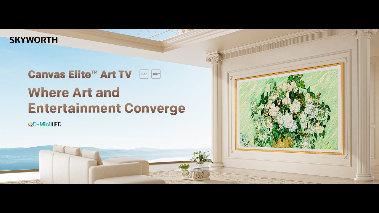 CE1 Canvas Elite™ Art TV QD-Mini LED 4K UHD | Google TV – SKYWORTH